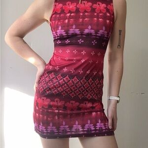 Accomplice Tropical Vacation Mini Dress